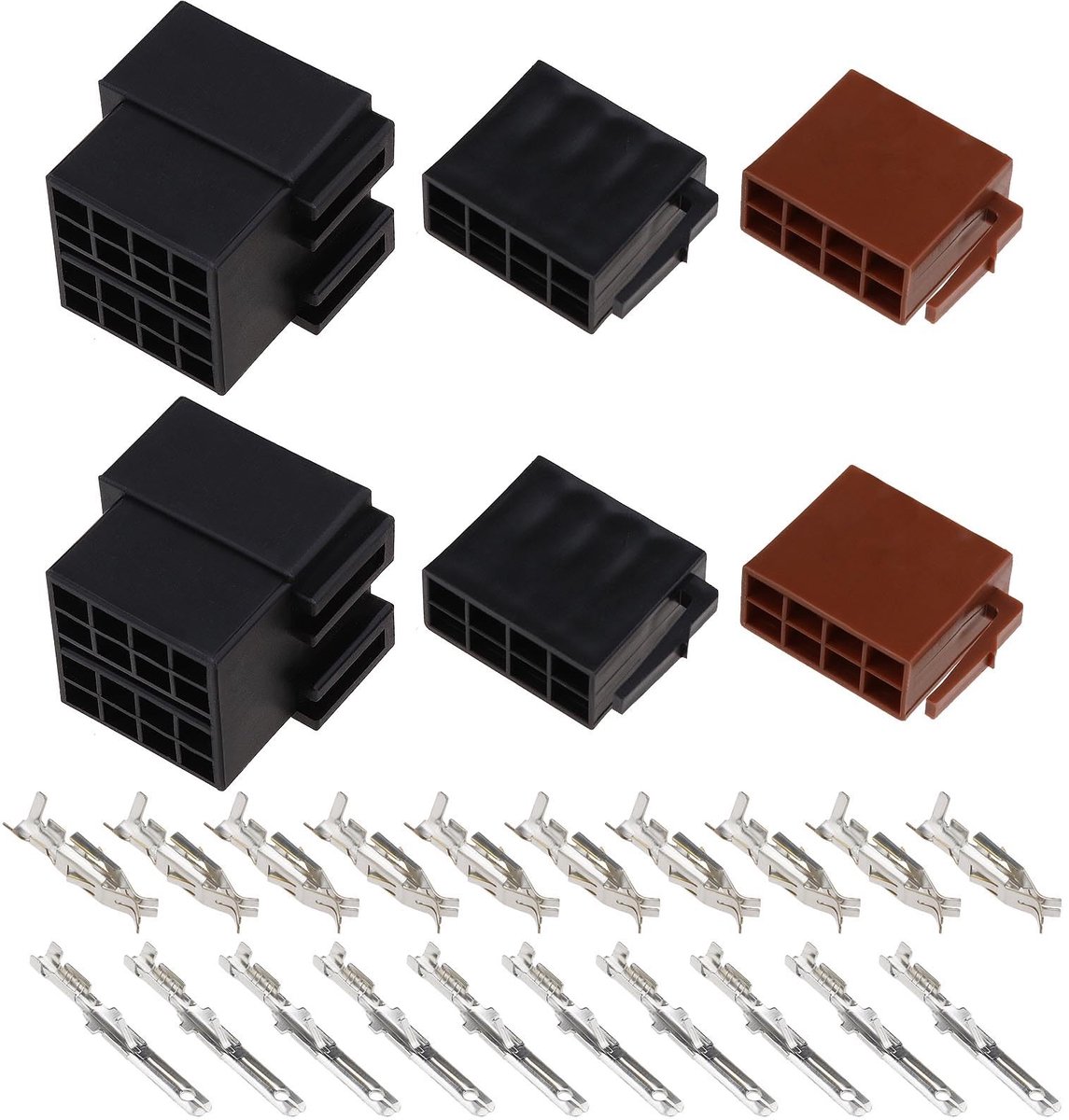 Allecto - Auto Audio Bedrading Kabel Adapter - 16 Pin ISO Connector - Perfecte vervanging - Bruin Zwart Zilver - Repareren ISO Connector - Geschikt...