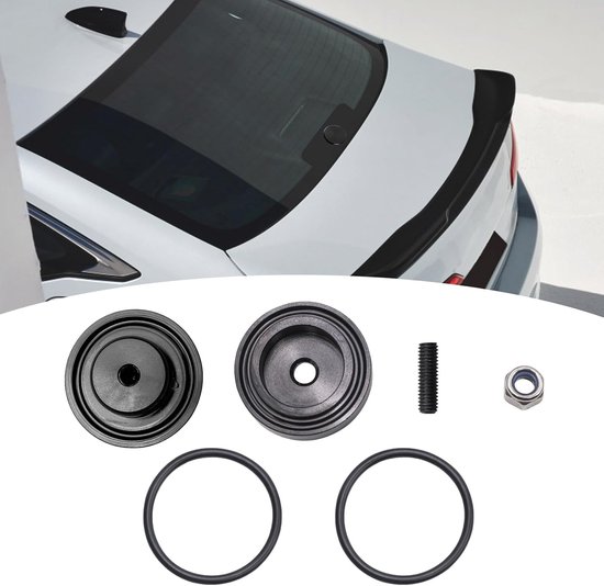 Achterruit Ruitenwisser Delete Kit - Afdekdop Achterruit - Universeel - Aluminium - Zwart - 30mm-40mm - Ruitenwissers