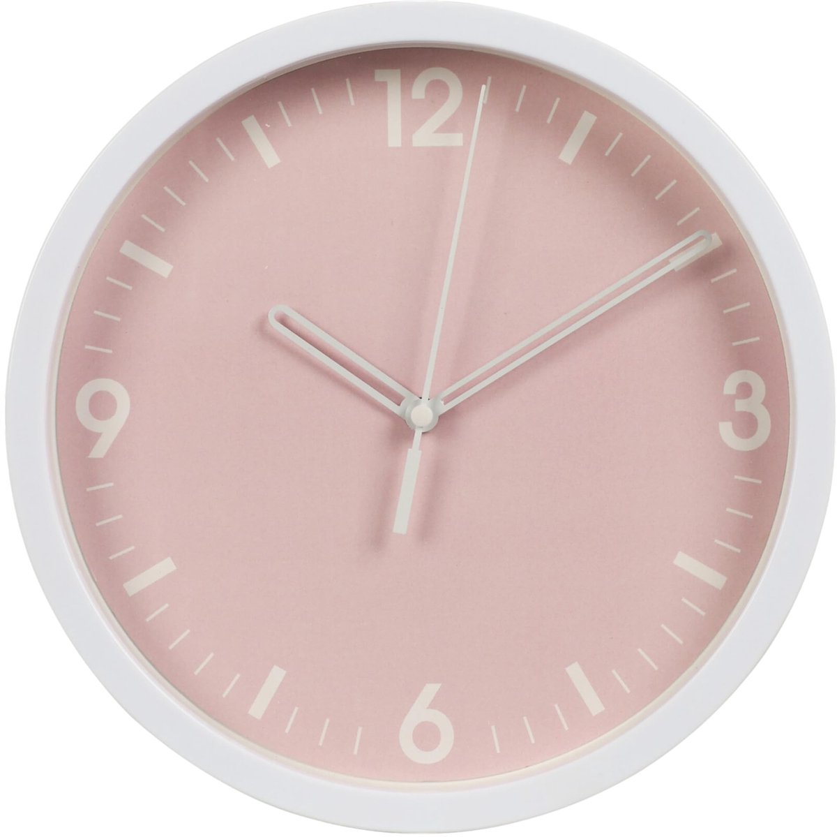Allecto - Wandklok - Modern Design - Stille Quartz Beweging - 22.5 cm - Roze - Uniek voor interieur - Geschikt voor Woonkamer - Decoratief