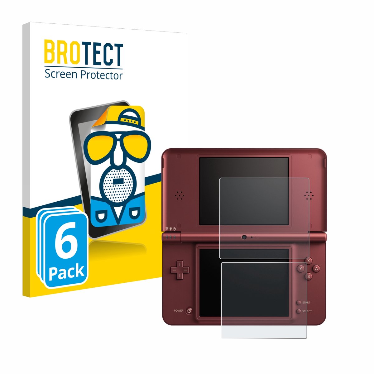 BROTECT - Screenprotector voor Nintendo DSi XL - Folie Beschermfolie matte 6 Stuks