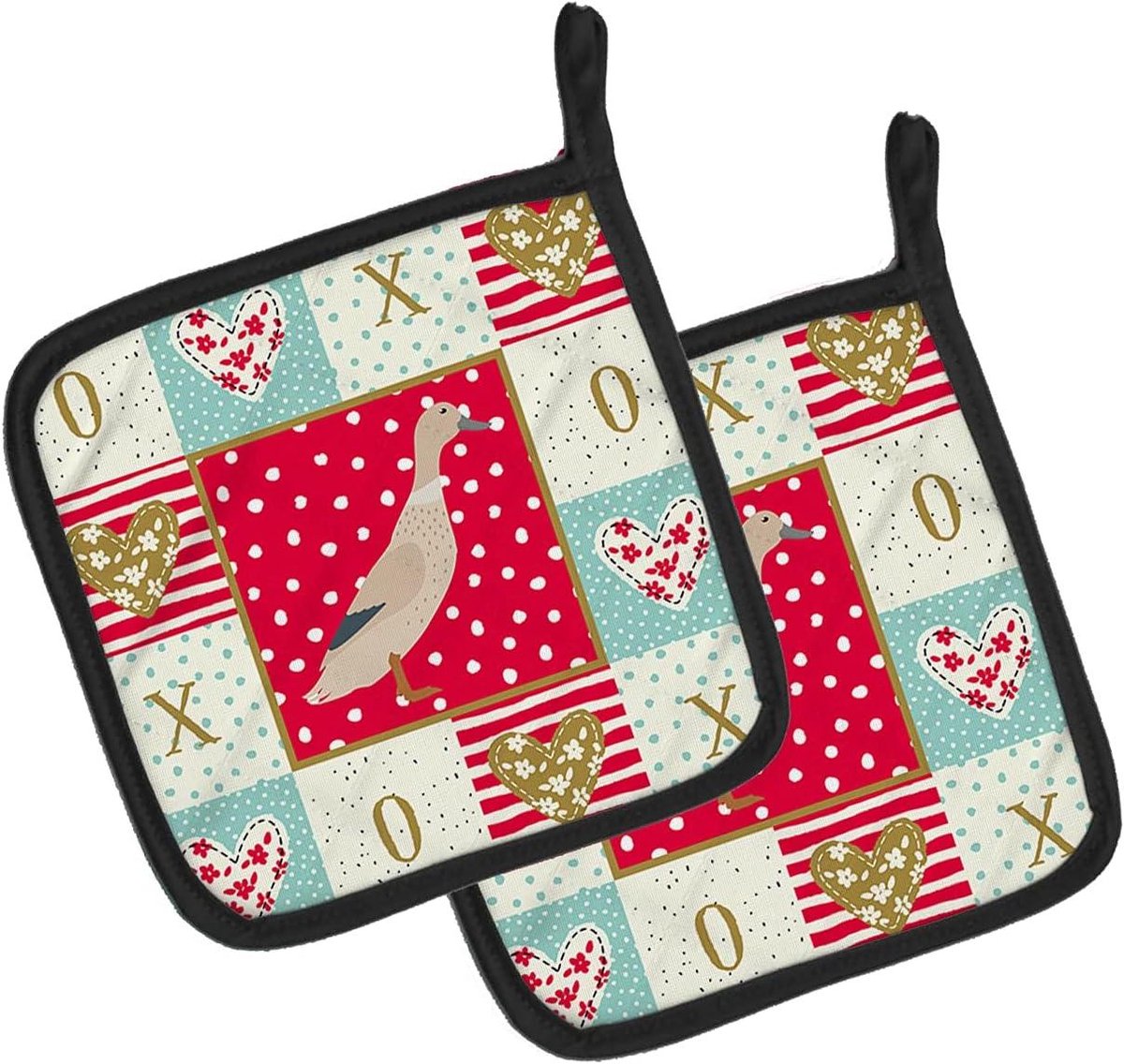 Pannenlappen - Ovenwanten - Keukenbescherming - Gelaagde Isolatie - 7.5x7.5 inch - Multicolor