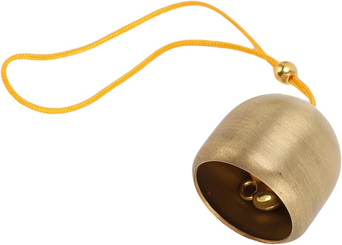 Hangende Bel Messing - Outdoor Bel Geluid - Kamperen Waarschuwen - Uniek Windspel Design - Lichtgewicht - Messing