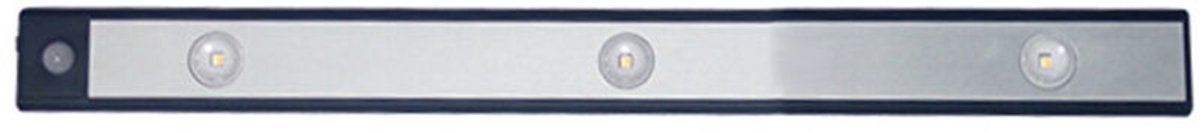 Ultradunne LED-kastlamp, slim, oplaadbaar, draadloos, geschikt voor bewegingssensor, 40 cm/15,7 inch, zwart.
