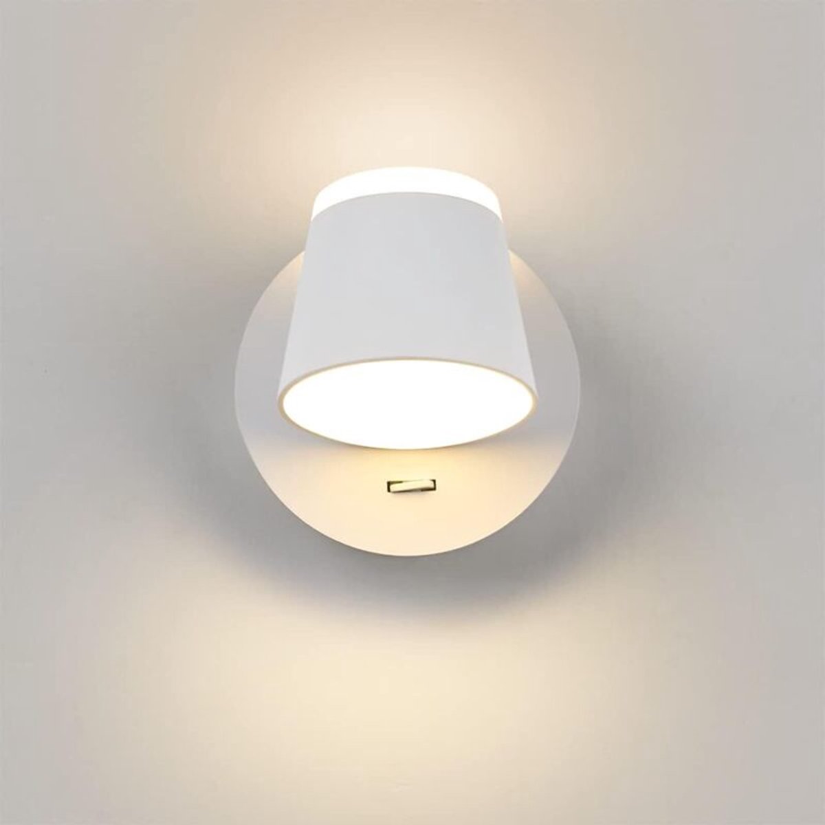 8W LED-wandlamp, warm wit 3000K – Duurzaam aluminium – 360° draaibaar – geschikt voor slaapkamers, gangen en hotels – 3000K