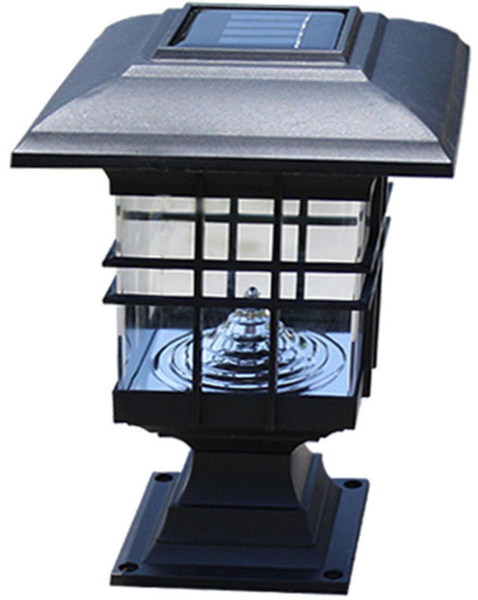 1. Waterdichte decoratieve buitenwandlamp, geschikt voor tuin-, pilaar- en gazonverlichting (wit licht)
