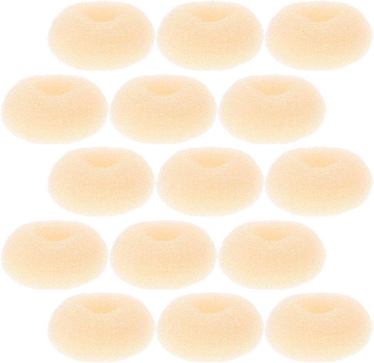 Haar Donut Bun Maker - Haarstyling Tool - Snel Kapsel Maken - Sterke Grip - 30 Stuks - Beige
