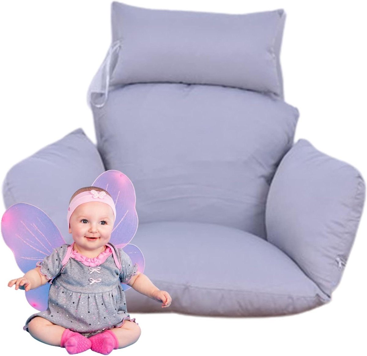 Hangstoel Kussen - Zitkussen Mand - Ontspannen Buiten - Ergonomisch Ontwerp - Set van 5 De