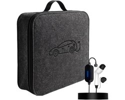 Oplaadkabel Tas - EV Organizer - Auto Opslag - Waterafstotend Materiaal - 37x37x9 cm - Grijs