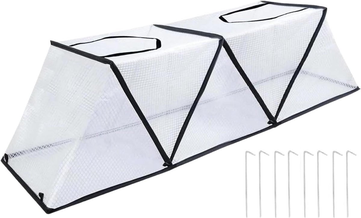 Plantenafdekking - Beschermhoes Plant - Vorstbescherming Tuin - Lichtgewicht & Opvouwbaar - 4 x 34 x 4 cm - Transparant
