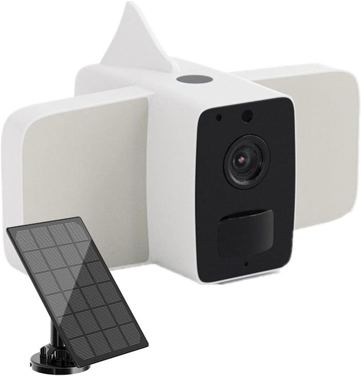 Beveiligingscamera Buiten - Draadloze Camera - Huis Bewaken - Met Schijnwerper - 3MP HD - Wit