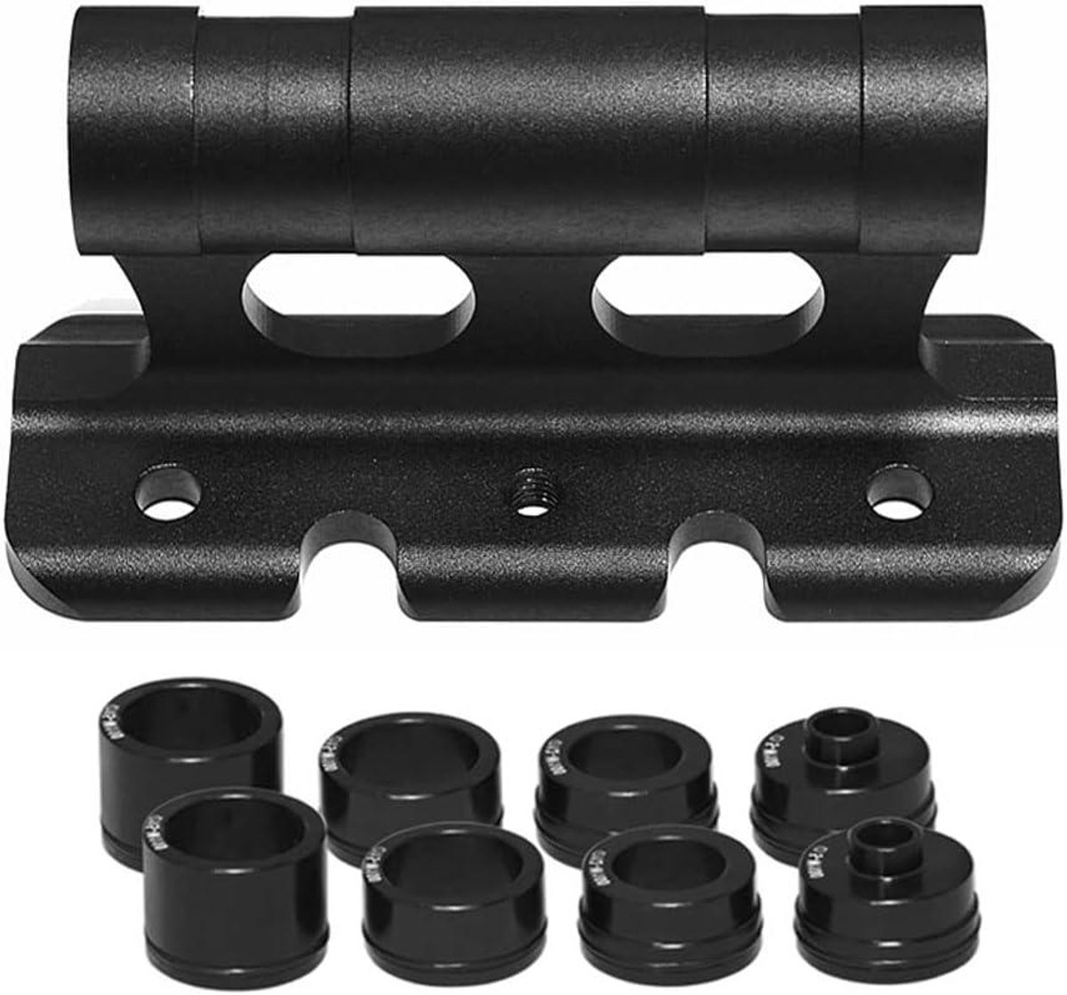 Fietsvorkhouder - Steekasdrager - Fiets Transport - Universele Compatibiliteit - 110x58x38mm - Zwart