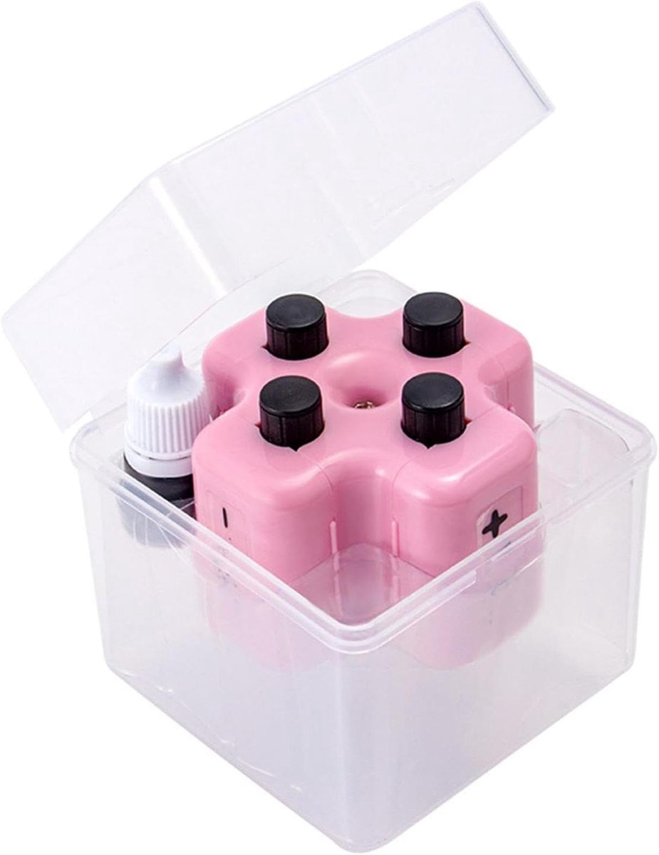 Wiskunde Roller Stempel - Oefengereedschap Leren - Rekenen Oefenen - 4-in-1 Berekeningen - 9x9x9 cm - Blauw