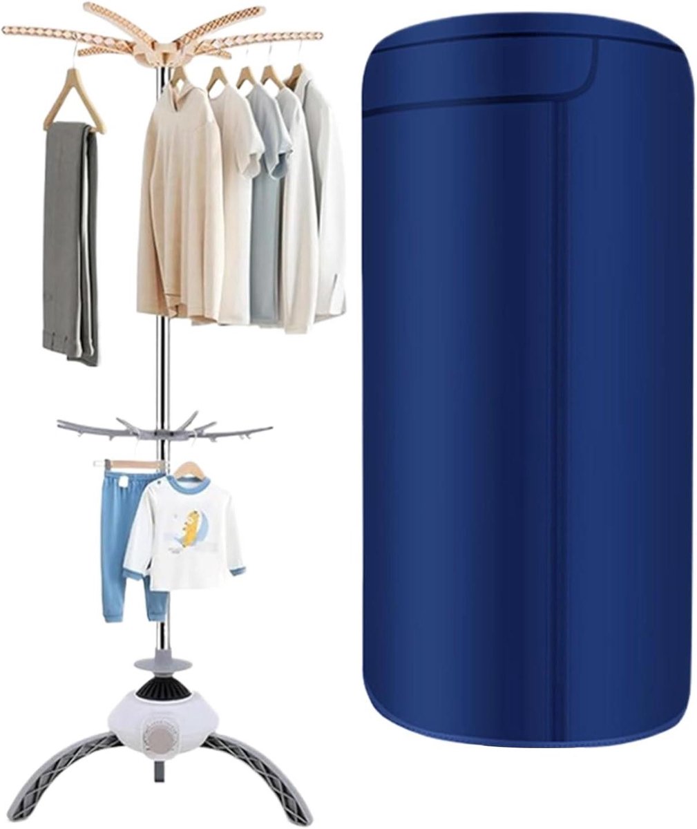 Draagbare wasmachine Opvouwbaar apparaat Ondergoed wassen Stille werking 17 cm hoog Blauw