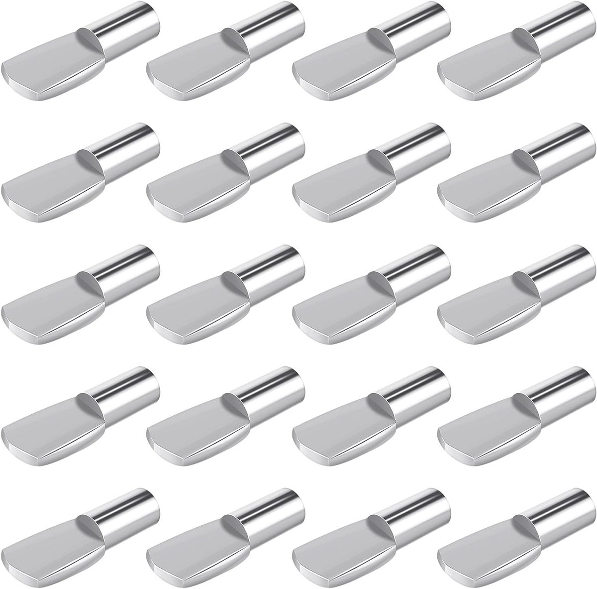50 Stuks Planksteunen, 5mm Levensmiddelensteunen, Lepelvormige Ondersteuningspinnen voor Kastplanken, Ideaal voor Meubelaccessoires en Plankmontage