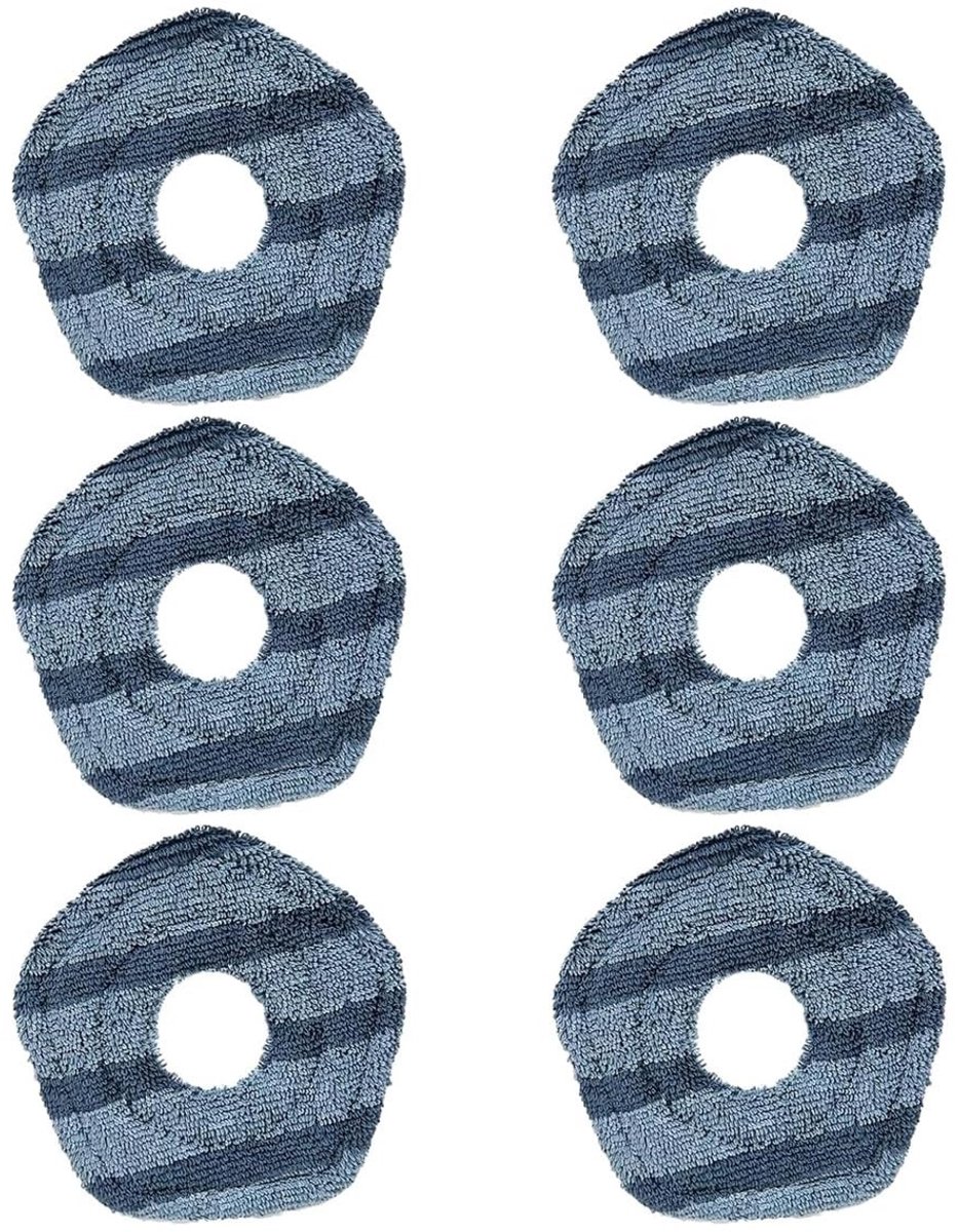 Dailygoods- Dweilpad Wasbaar - Dweilpads X10 Pro - Vervangende Accessoires - Zacht Materiaal - 6 Stuks - Verbeterde Reinigingsefficiëntie - Mopdoek
