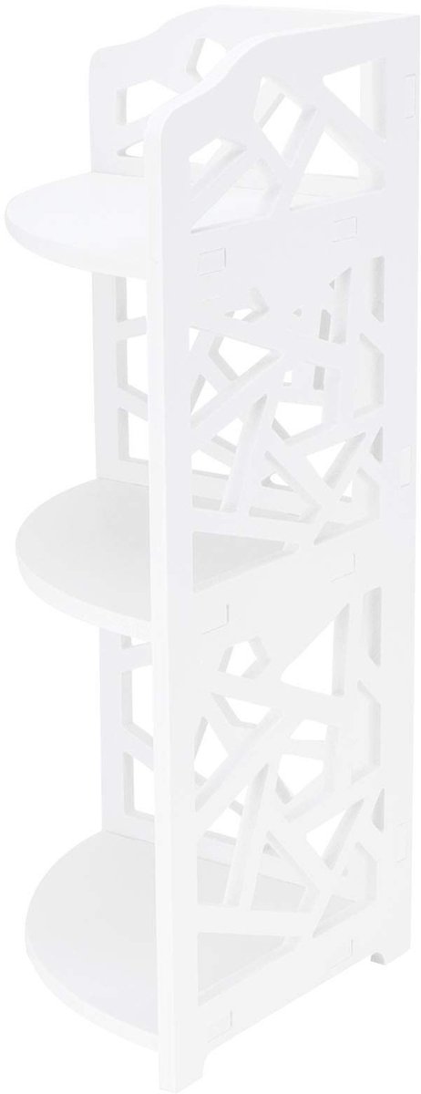 Dailygoods - Hoekplank - Kleine Hoekplanken - Ideaal voor kleine ruimtes - PVC Foam Board - Organizer voor badkamer en slaapkamer - Multifunctioneel