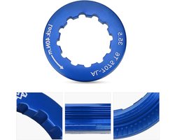 Cassetteborgring voor 7-11 versnellingen mountainbike, blauw