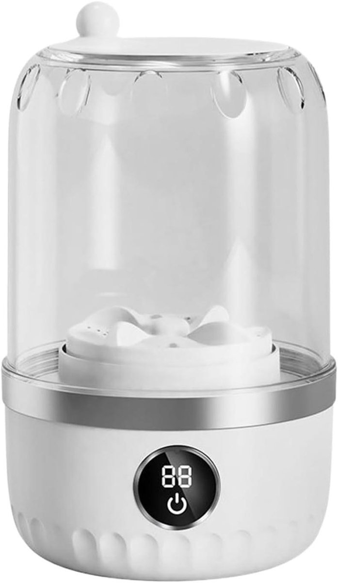 Mini Wasmachine Compact Wasapparaat Kleding Reinigen Stille Werking 1 Liter Wit