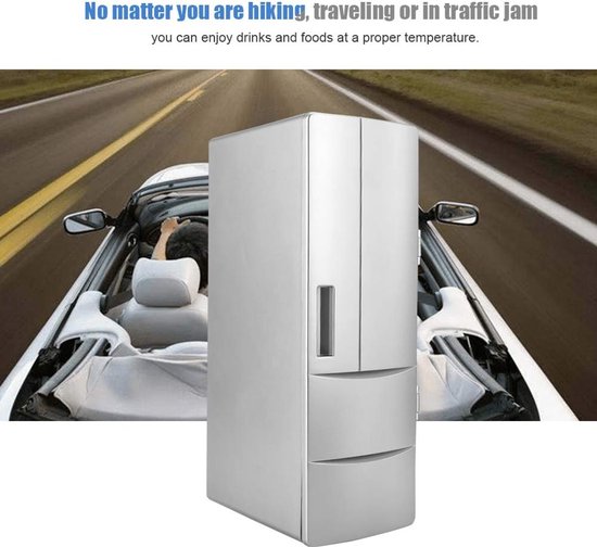 Mini Koelkast - Dranken Koeler - Dranken Koelen - USB Powered - Voor 2 Blikjes - Wit van MINI — afbeelding 2