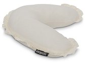Snoozzz Voedingskussen Small met afneembare hoes - Fiber vulling - 120 cm - Champagne Ruffles
