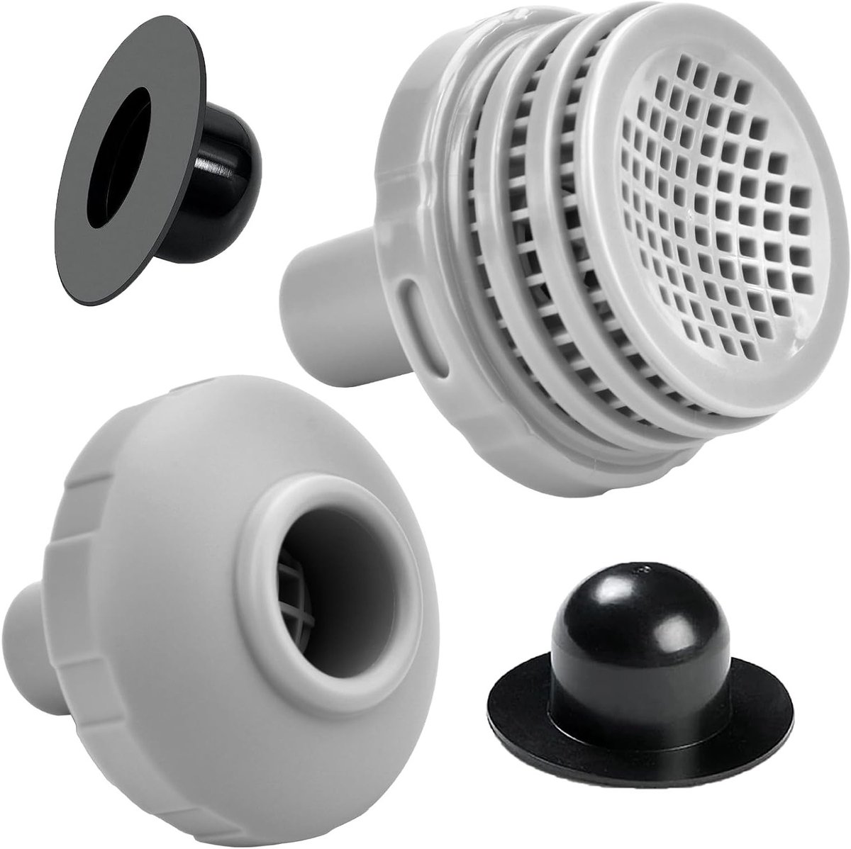 Complete Set voor Boven Grond Zwembad Onderdelen met 1.25" Filter, Inlaatmondstuk en Stopper - Vervangingsonderdelen voor Intex, Coleman en Bestway Zwembadaccessoires