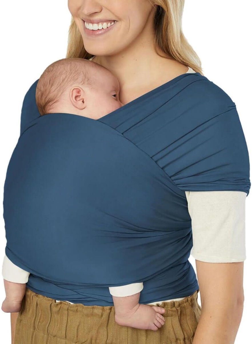 Draagdoek - Baby Sjaal - Comfortabel Dragen - Gemaakt van Tencel - 490 meter - Navy