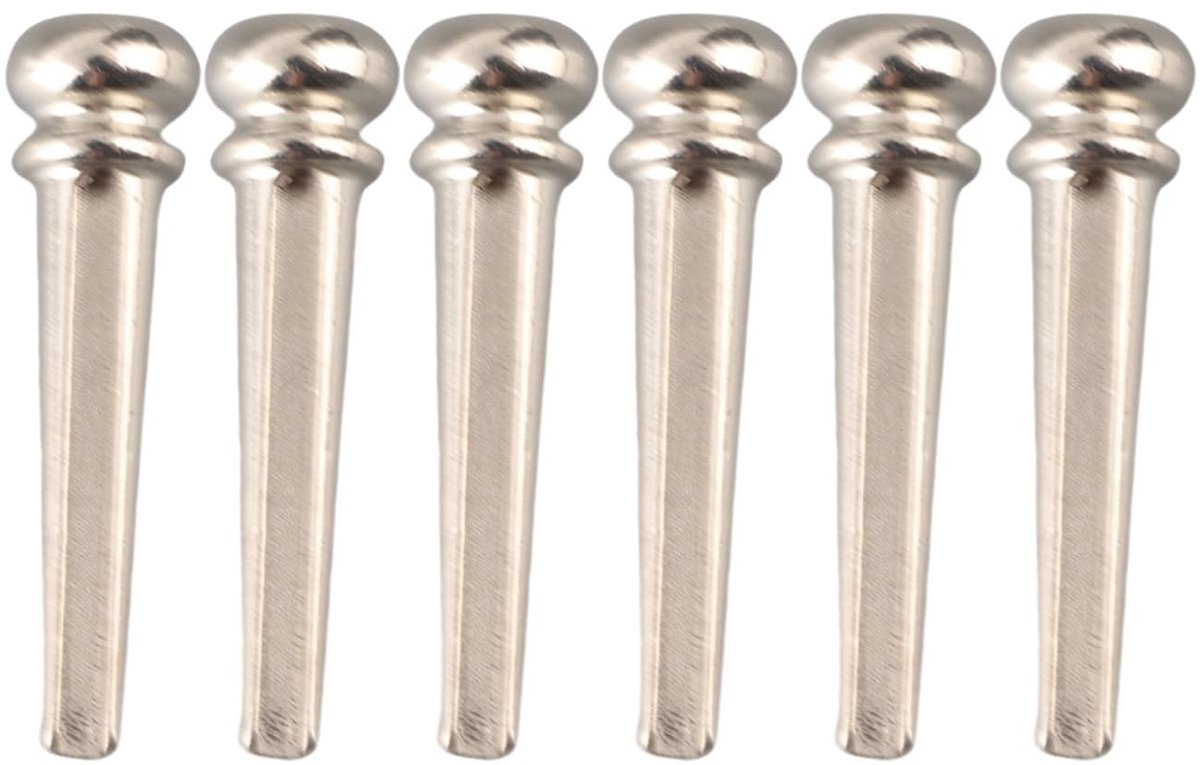 Dailygoods - Guitar Bridge Pins - Premium Geluid - 6 Stuks - Hoogwaardige Klankverbetering - Voor Akoestische Gitaren - Goudkleurig - Voor Muzikanten