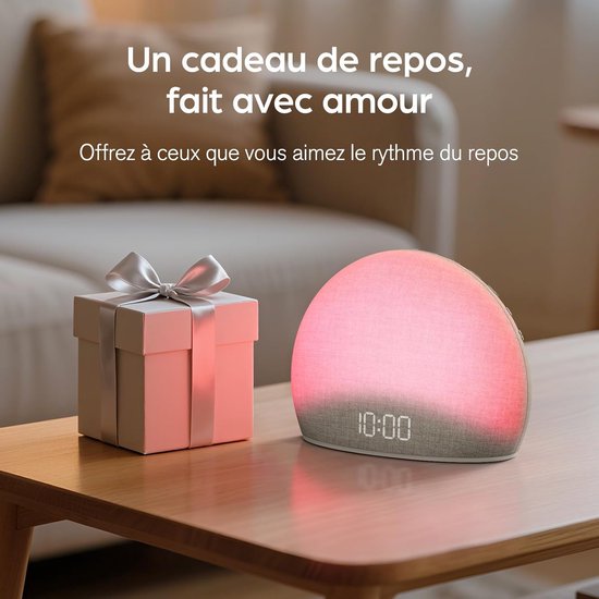 Wekker met Licht - Wake-up lamp - Natuurlijk Wakker Worden - 20 Slaapgeluiden - Niet gespecificeerd - Wit — afbeelding 3