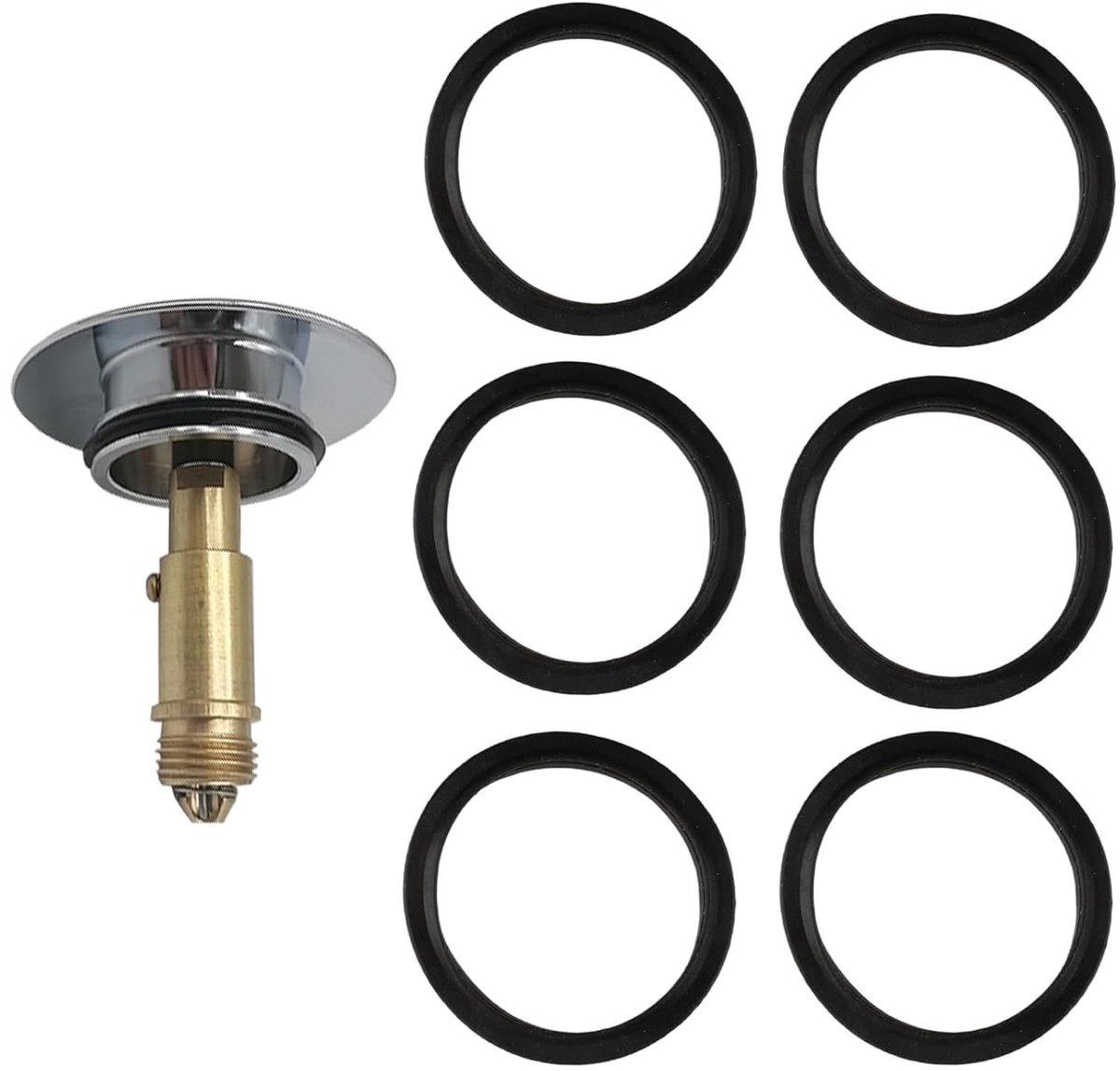 Vervangende Nitril O-Ring voor Universele Afvoer Fitting - Sealing Ring voor Push Up Pop Up Ventiel (6) - Duurzaam en Waterdicht