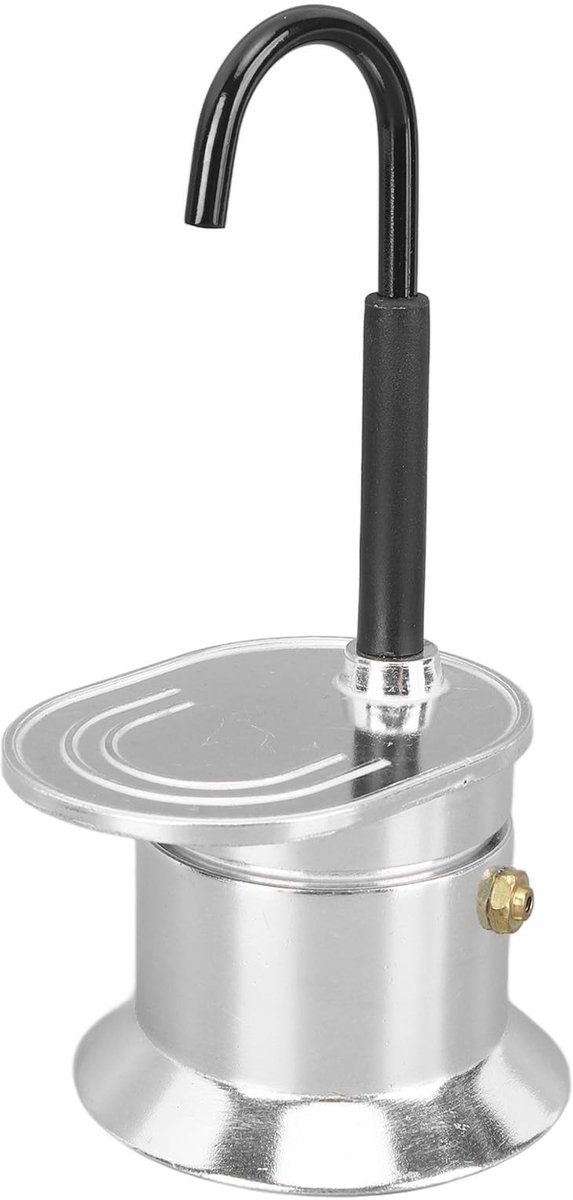 Dailygoods- Moka Pot Lichtgewicht - Draagbaar Koffiezetapparaat - Aluminiumlegering - Snelle Bereiding - 1 Kopje - Eenvoudig te Gebruiken - Koffiezetter