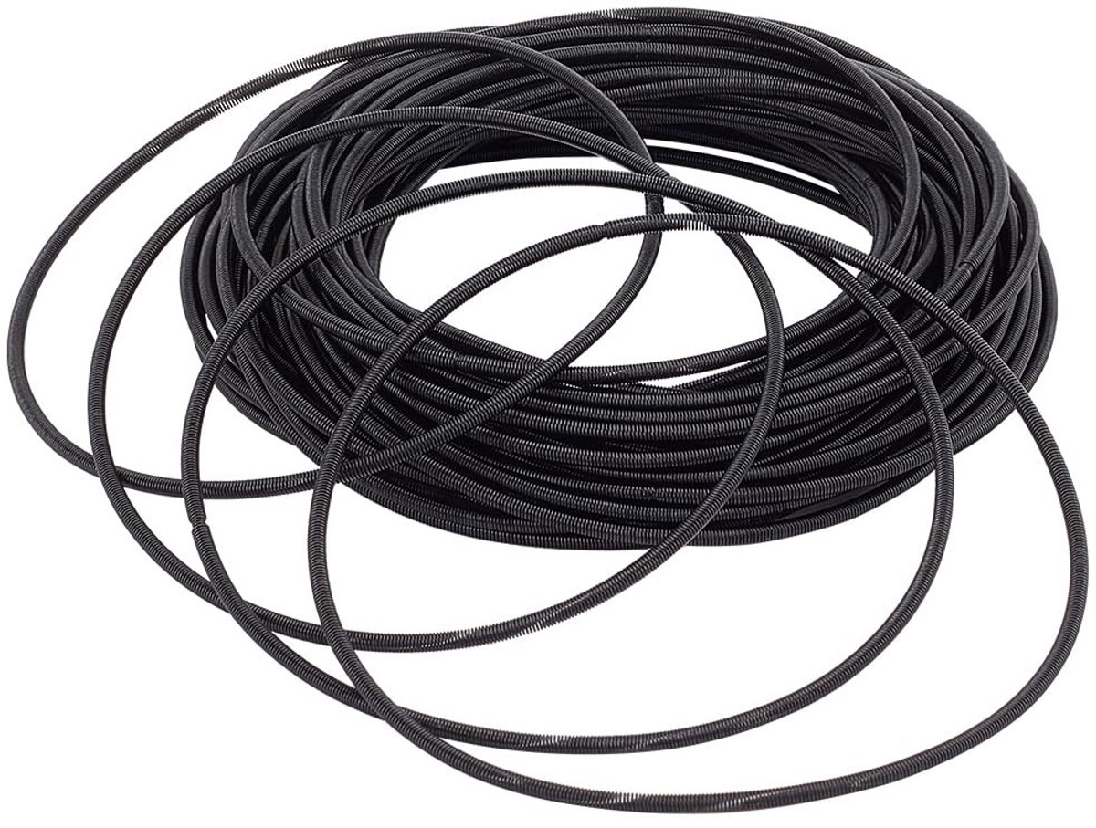 Dailygoods - Set van 50 Minimalistische Gitaar Snaar Armbanden Zwart