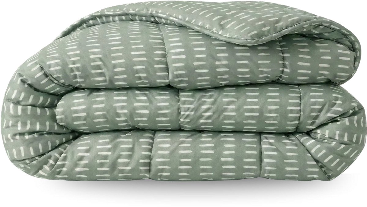 Zelesta Comfort Design Zomerdekbed - Olive Stitches 200×200 cm