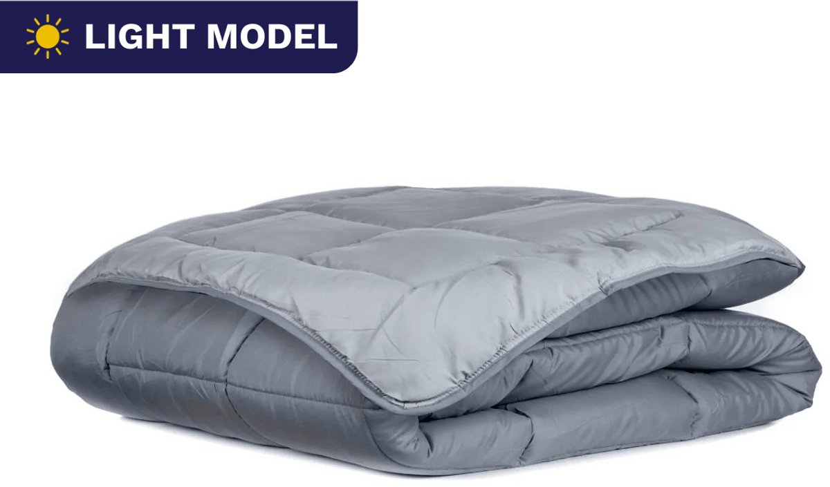 Zelesta Everyday Duo Zomerdekbed - Donkergrijs & Zilvergrijs 240x260cm