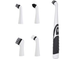 Draadloze Oscillerende Schoonmaakborstel met 4 Opzetstukken voor Badkamer, Tegels en Keuken - Krachtige Sonic Power Scrubber voor Efficiënte Reiniging