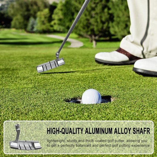 Dailygoods- Putter Opvouwbaar - Golfputter Set - Inclusief 2 Oefengolfballen - Geschikt voor Rechtshandigen - Draagbaar voor Reizen - Schokbestendig Design - Golfclub van Dailygoods — afbeelding 3