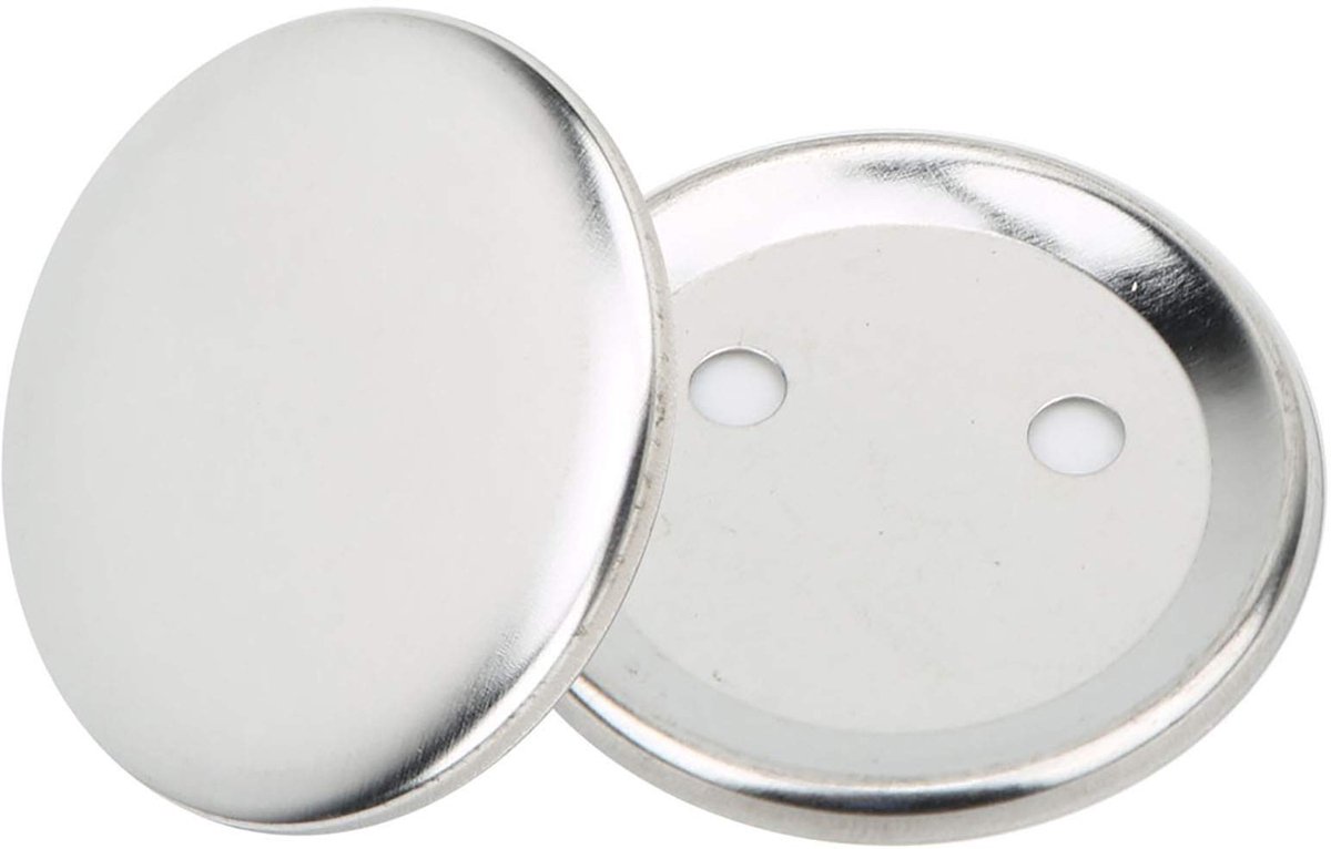 Dailygoods- Badgepinnen 56mm - Stevig Materiaal - Eenvoudige Montage - DIY Gereedschap - 100 Sets - Ideaal voor Feestdecoraties - Badge