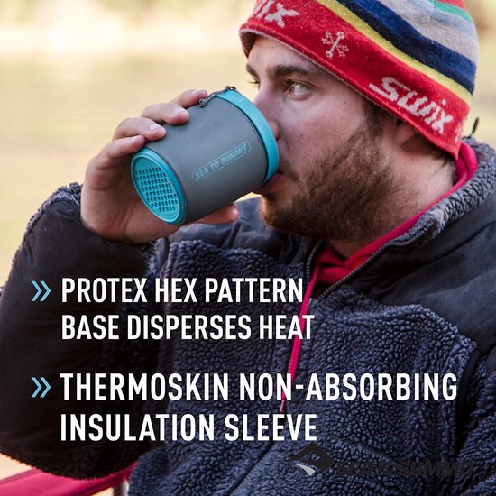 Isolerende Mok - Thermos Beker - Outdoor Activiteiten - Vaatwasser Magnetron Veilig - 473 ml - Blauw — afbeelding 2