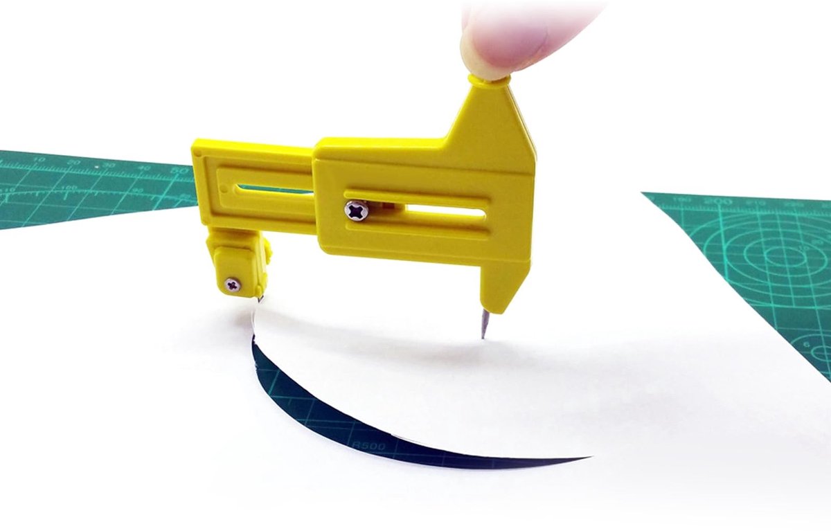 Dailygoods- Kompascirkelsnijder Hoge Precisie - Papiersnijder - Snijgereedschap - Multifunctioneel Gereedschap - Snijden van Papier/Leer/Plastic - Duurzaam Materiaal