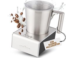 Melkopschuimer Elektrisch - Automatische Frother - Koffie Specialiteiten - Warm Koud Schuim - 500 ml Schuim - Zilver