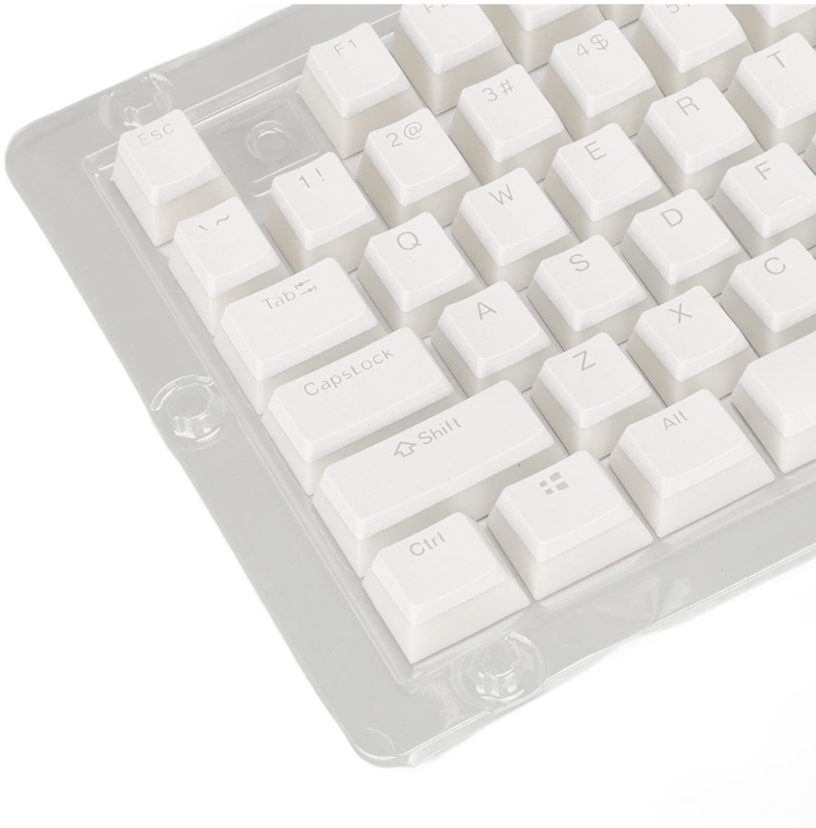 Dailygoods- Keycaps PBT Dubbellaags - 108 Toetsen - Toetsenbord Universeel - Doorshijnend - Hoge/Lage Lay-out - Comfortabel in de Hand - Toetsenbordcaps