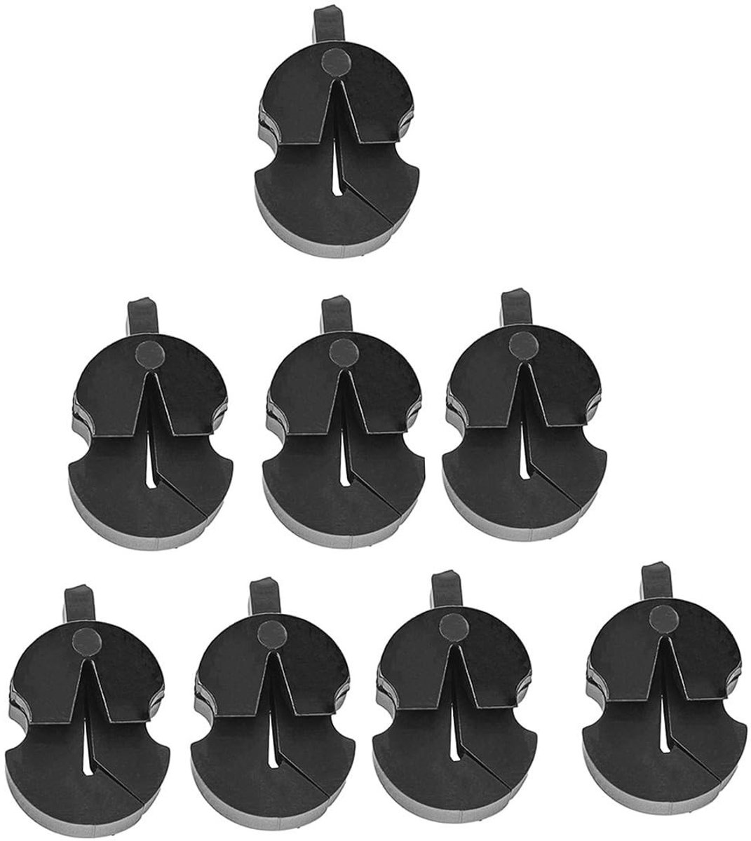 Dailygoods- Viooldemper Geluidsisolatie - 8 Stuks - Rubber - Zwart - Viooloefening - Verlaagd Volume - Geluidsdemper