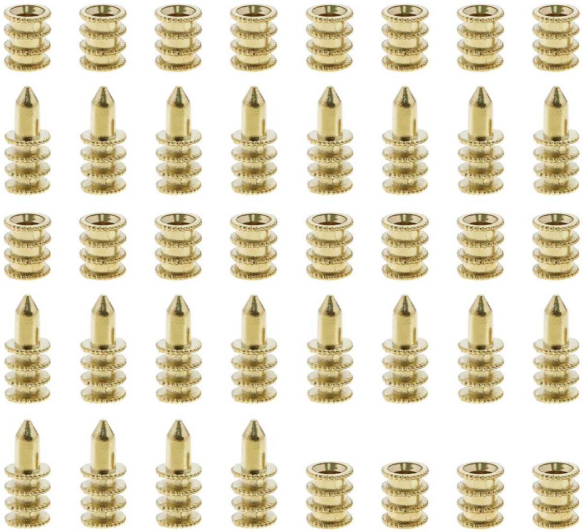 Dailygoods- Tafelbout 20 Stuks - Tafelblad Deuvels - Zinklegering - Gouden Kleur - Tafelblad Uitlijning - Schokbestendig Ontwerp - Deuvel