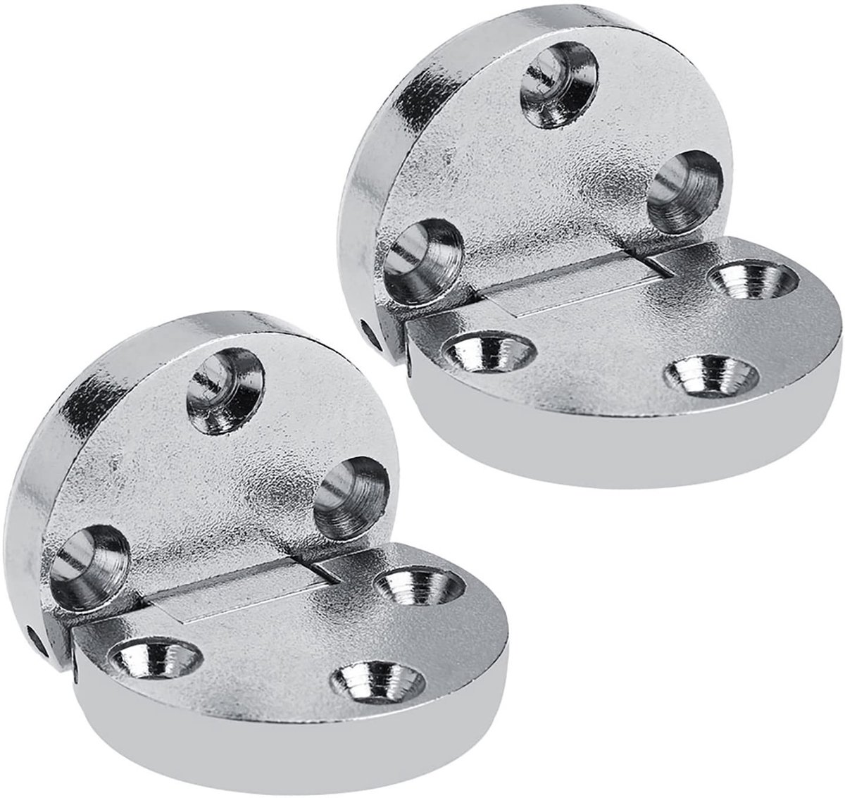 Dailygoods- Klepscharnieren 2 Stuks - Volledig Verstelbaar - Zelfdragend - Zinklegering - Ideaal voor Vouwen - Geschikt voor Deuren/Bureau - Scharnier