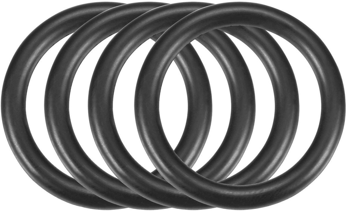 Dailygoods- O-ringen 4 stuks - Nitrilrubber - 32 mm buitendiameter - 25 mm binnendiameter - 3,5 mm doorsnedediameter - Duurzaam en flexibel - Afdichtringen