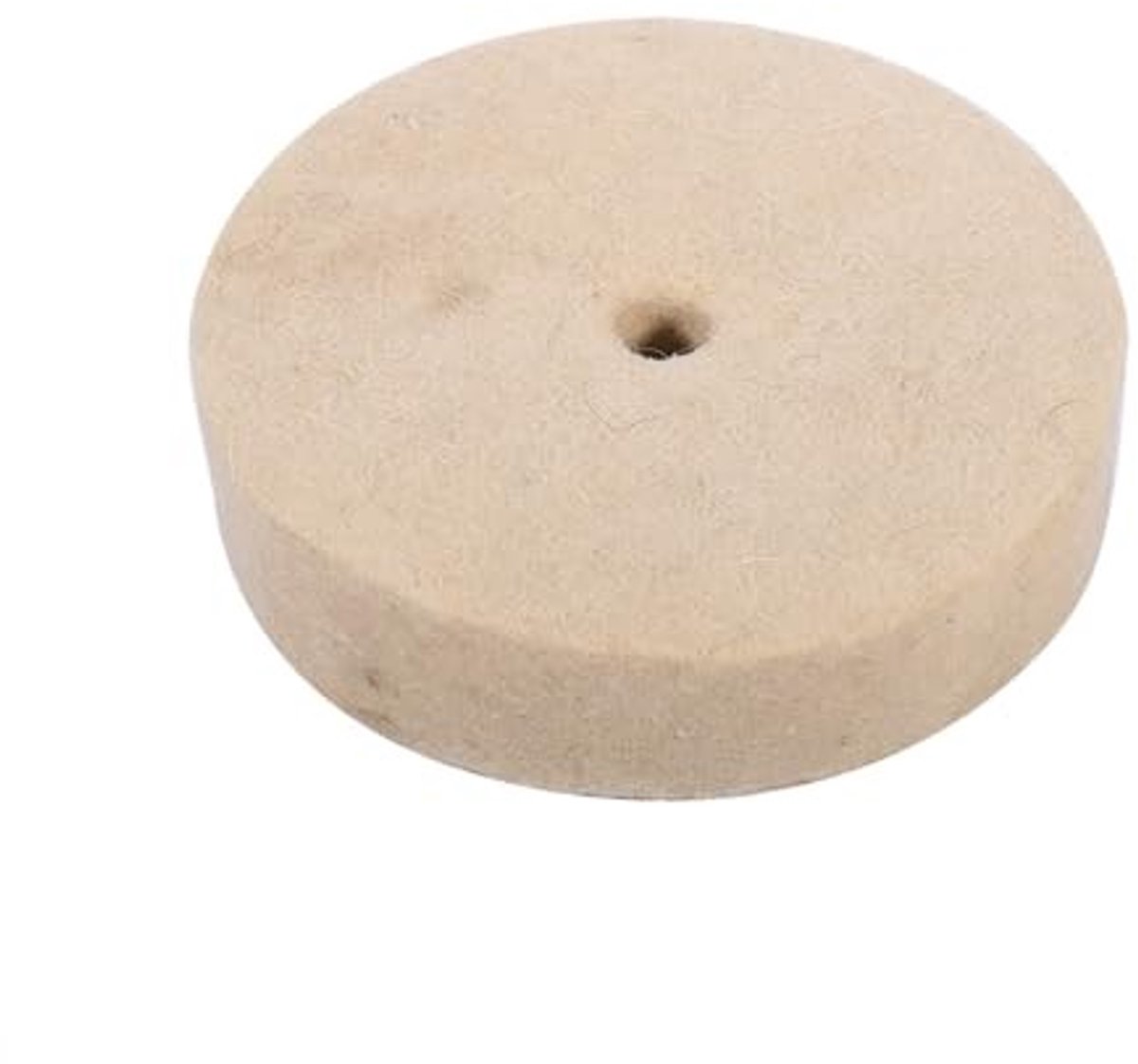 Dailygoods- Polijstschijf 100mm x 25mm - Wollen Bufferwiel - Voor Metaal/Glas/Hout - Duurzaam - Hoge Glans - Gemakkelijk te Bevestigen