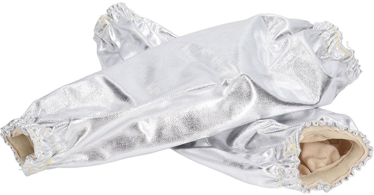 Dailygoods- Armoversleeves Vlamvertragend - Armbeschermers Aluminiumfolie - Hittebestendig - Warmte Isolatie - Multifunctioneel Gebruik - Voor Staalfabrieken