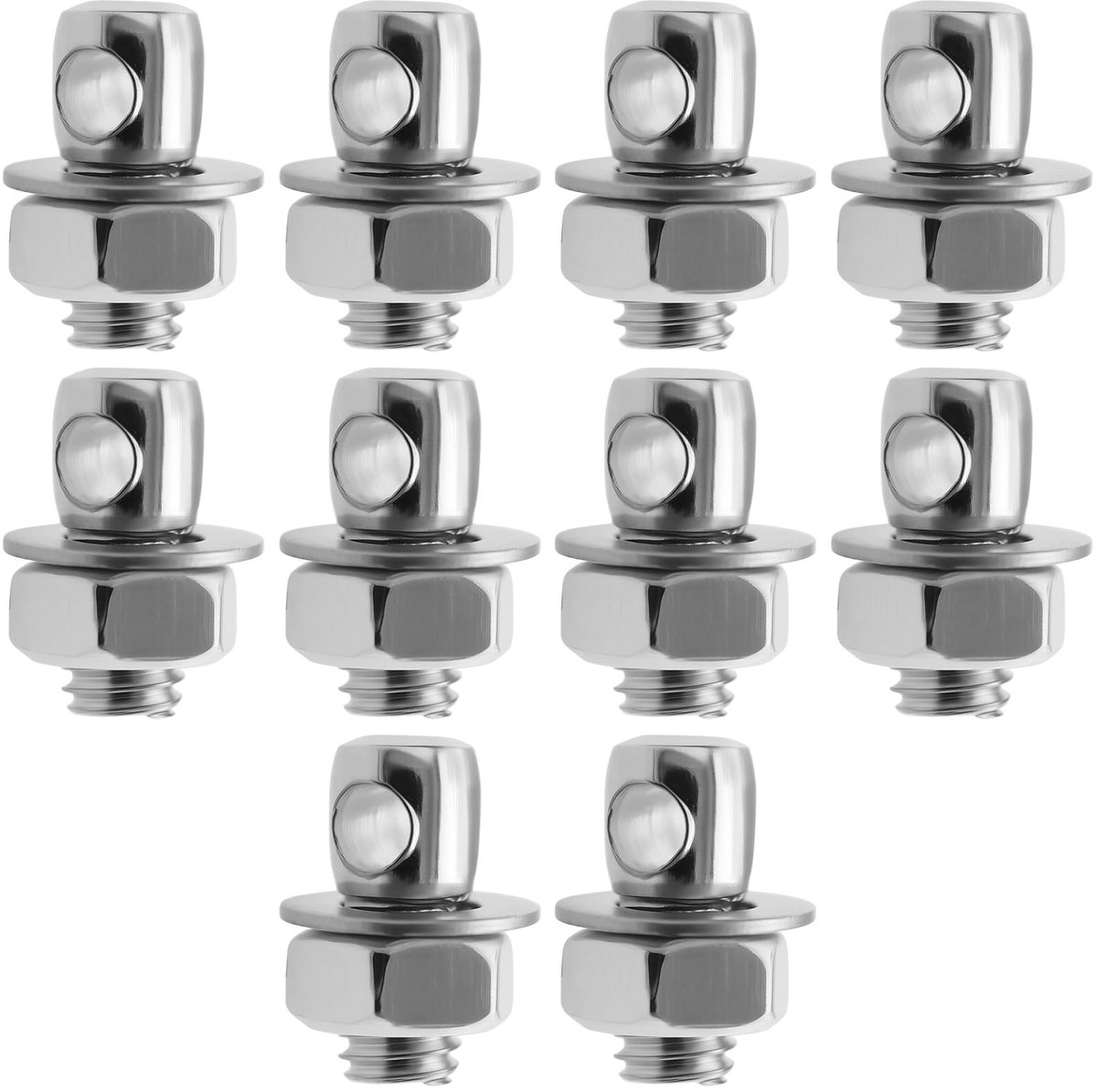 Dailygoods- Rembout 16mm - Oogbout - Schroefdraad 8mm - Gegalvaniseerd Staal - Geschikt voor Vintage Fietsen - Corrosieweerstand