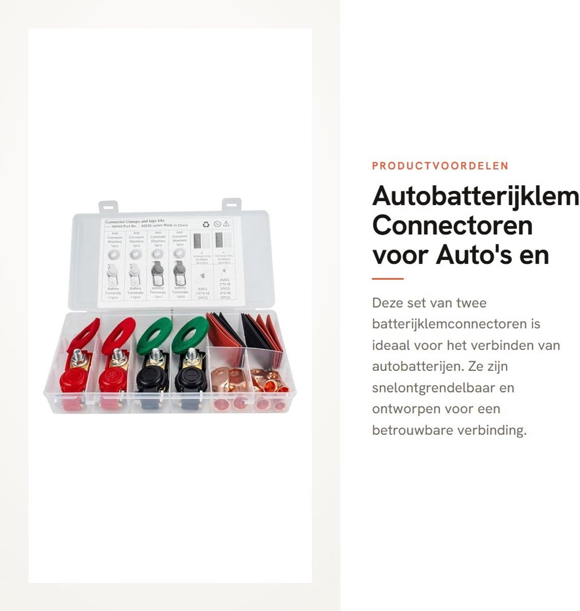 Dailygoods - Autobatterijklem Connectoren voor Auto's en Vrachtwagens
