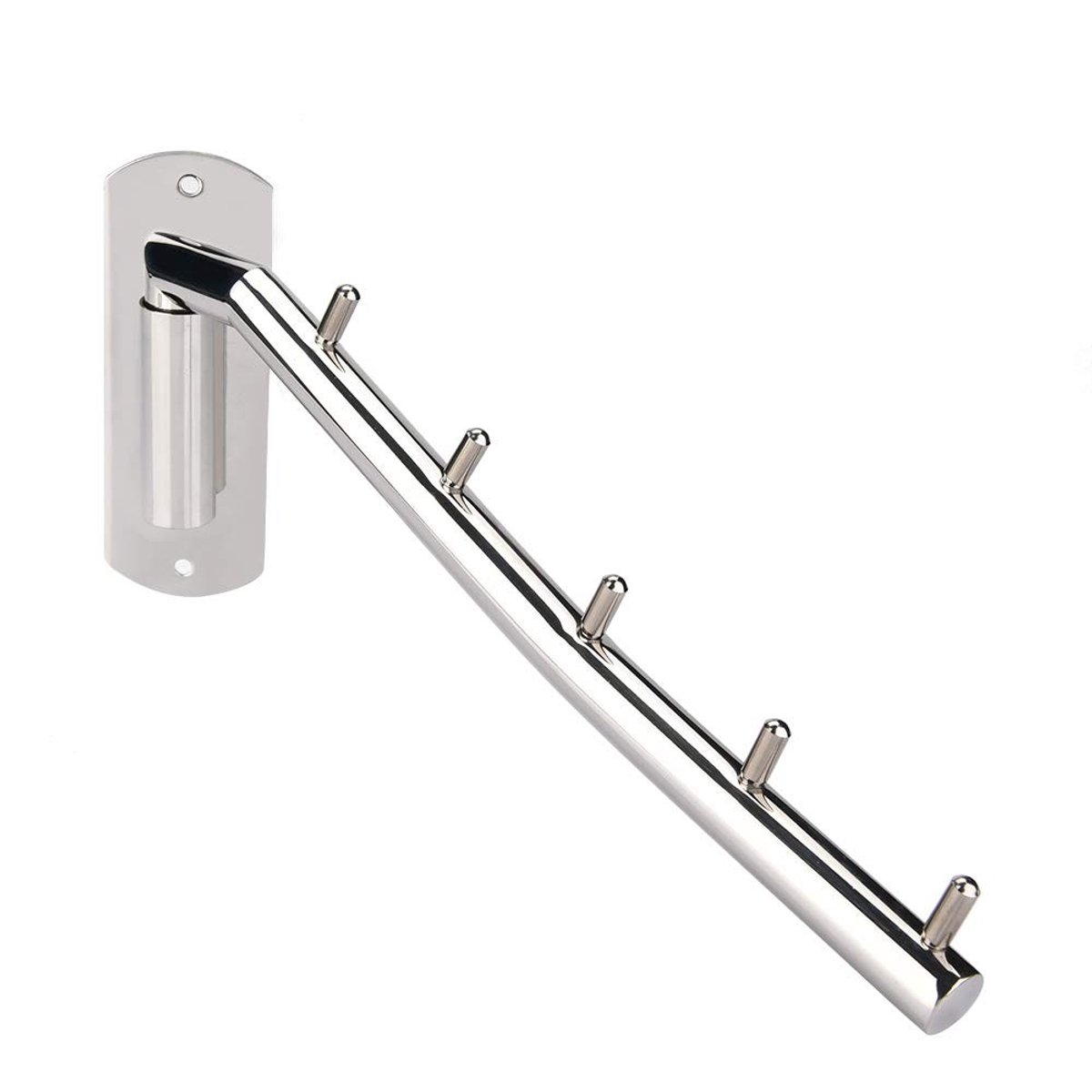 Dailygoods- Wandkapstok roestvrij staal - Kledingrek - Handdoekhouder - Wandmontage - Gard