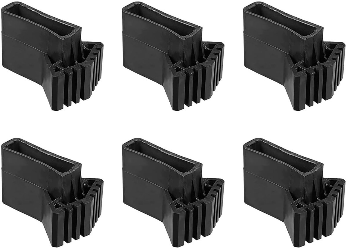 Dailygoods- Laddervoet Rubberen Pad Set - Laddervoet Beschermkap - Laddervoeten 40x20 - Antislip Accessoires - Geschikt voor Telescopische Ladder - Zacht en Elastisch Rubber - Ladderbescherming